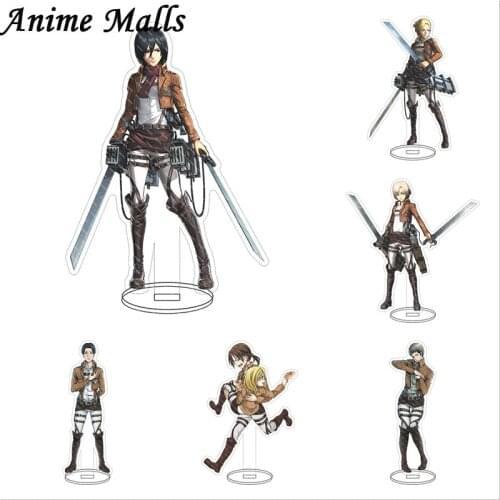 Attack on Titan Anime Figure Acrylic Stand Model Toy Levi Ackerman Action Figures Decoration Anime Lovers Birthday Collcet Gifts