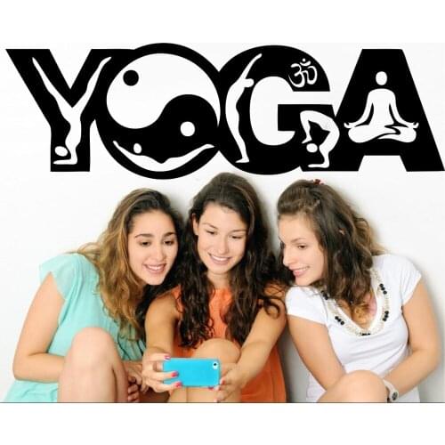 YOYOYU Art Home Decor Yoga Taichi OM Wall Decal Vinyl Sticker Bedroom Living Room Decoration Mural Poster Wallpaper WW-518