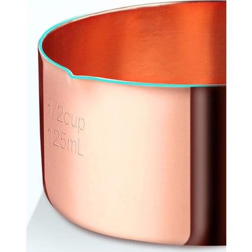 Stainless Steel Measuring Coffee Scoop Baking Spoon Cups 60/80/125/250ml