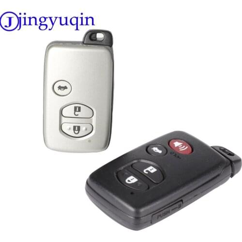 Jingyuqin 3/4 button car smart remote key housing replaced with For Toyota Camry key set FOB