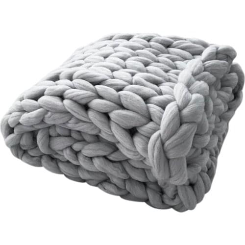 Quality Chunky Knit Blanket Handmade By Soft Knitting Throw Bed Bedroom Decor Bulky Sofa Sofa Decor Air Conditioner Blanket Sofa