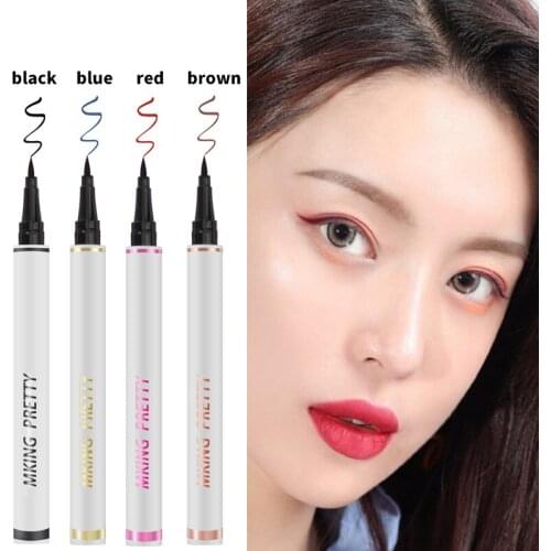 4 Color Eyeliner Pen Long-lasting Waterproof Quick-dry Not Blooming Eye Liner Pencil Professional Women Cosmetics Makeup Beauty