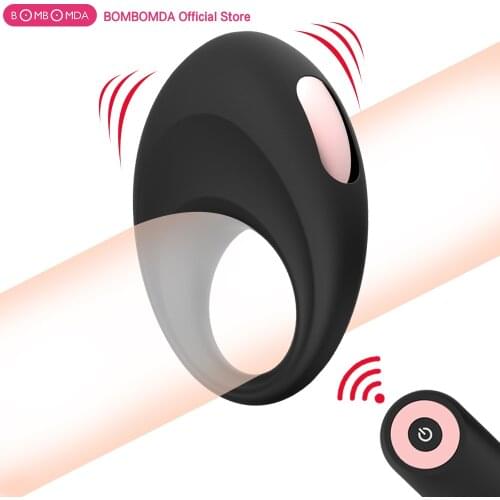 Cock Ring Vibrator 10 Speed Penis Ring Massager Vibrator Wireless Penis Clitoral Stimulation Sex Toys for Man Clitoris Stimulato