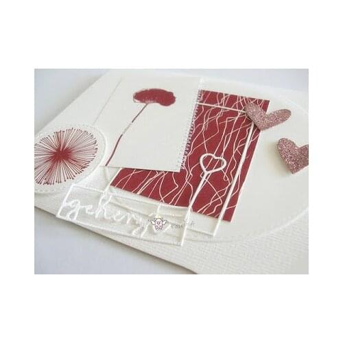 Mmao Crafts Metal Steel Cutting Dies 2Pcs Love frame letter Stencil For DIY Scrapbooking Paper/photo Cards Embossing Dies