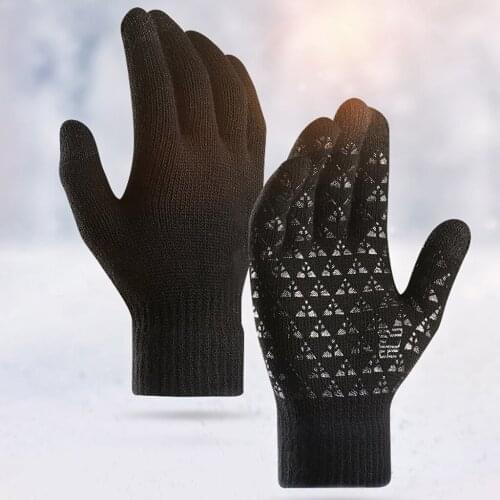 Men Cycling Gloves with Touch Screen Winter Putdoor Sports Finger Protection Glove