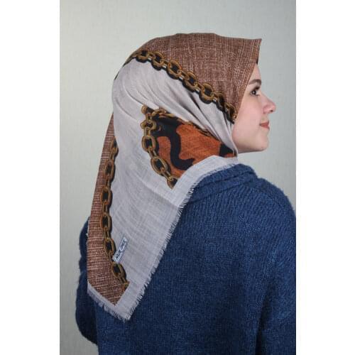 NUR SILK PATTERNED LINEN FLAMLI SCARF-DESEN-26-RENK-03