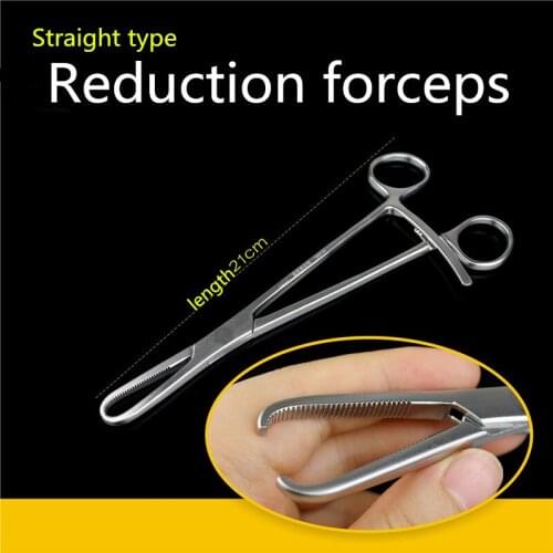 Orthopedic instrument medical Hand foot surgery Straight type head Reduction forceps Small animal Bone holding clamping holder