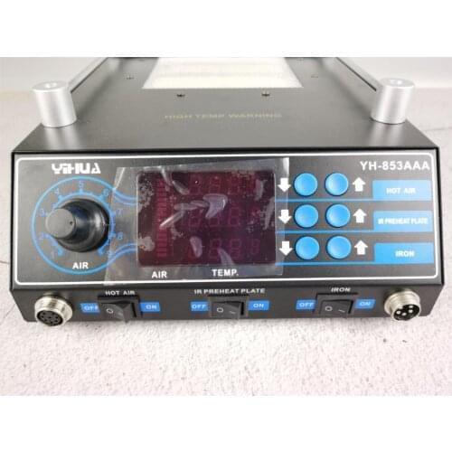 YIHUA 853AAA Soldering Station 3 in 1 Preheating Hot Air Gun Soldering Iron BGA Rework Stations Welding PCB Desoldering Tool Se