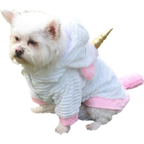 Pet Transformation Dress Teddy Dog Clothes Halloween Funny Cute Unicorn Polyester Casual High-Quality Fabrics Fine Workmanship