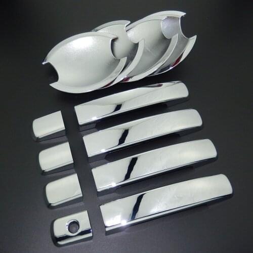 Fit For Nissan Sentra Maxima Altima Qashqai Quest 2004-2012 ABS Car Styling Side Door Handle Cover & Door Bowl Cover Chrome Trim