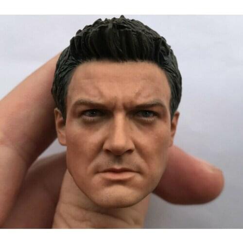 Custom Jeremy Reina Head Sculpt 1/6 Scale Hawk Eye6 Head for 12in Action figure