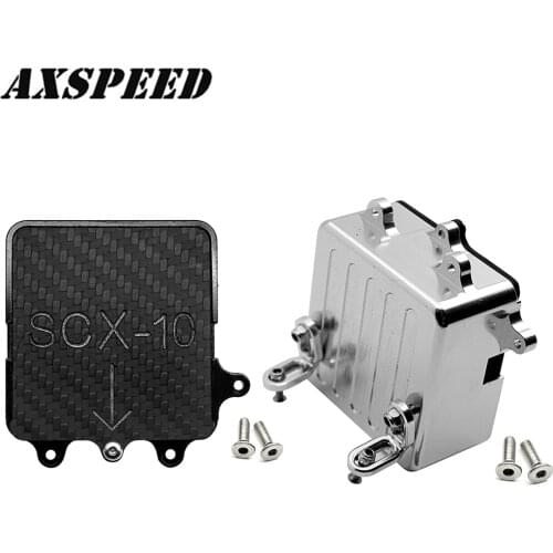 AXSPEED Receiver Electronics Box Fuel Cell Radio Receiver Box 62x60x30mm for 1/10 Axial SCX10 RC Rock Crawler Car Parts