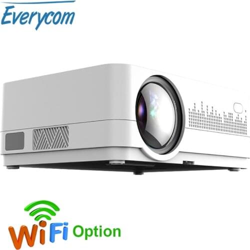 Newest HQ3 WiFi Projector Video Projecteur Everycom HQ2 3000 Lumi HD 1280*720P LED Home Theater Movie Beamer Proyector Portatil