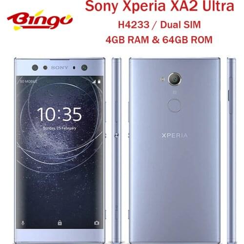 Sony Xperia XA2 Ultra Dual H4233 Dual Sim Unlocked GSM LTE Android Phone Octa Core RAM 4GB ROM 64GB 6.0" 23MP&Dual 16MP