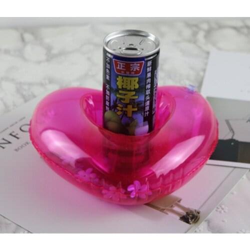 Pink Mini Lover Couple Inflatable Holder Flamingo Cup Floating Swimming Pool Bathing Beach Party Kids Toy Party Supply