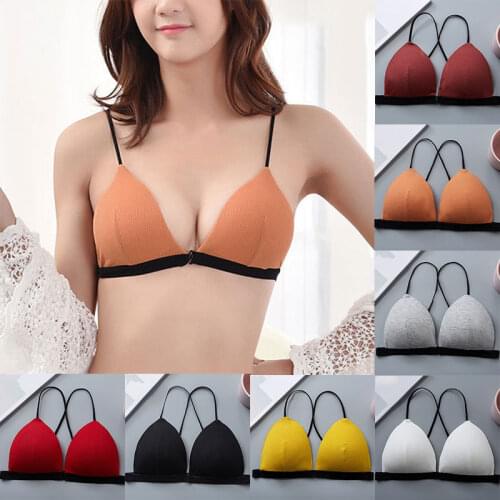 Sexy Front Closure Bras For Women Sexy Lingerie Push Up bra Brassiere Small Bust Bralette Wire Free Underwear Seamless Intimates