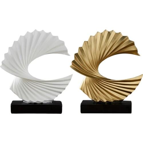 Resin Art Abstract Sculpture Statue Living Room Office Cabinet Decoration