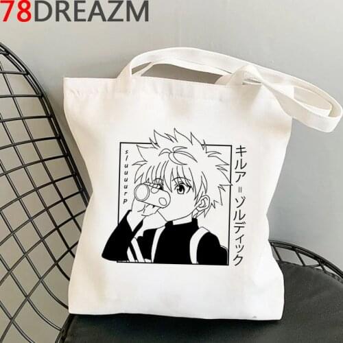 Hunter x Hunter shopping bag recycle bag bolso cotton shopper eco bag net bolsas reutilizables foldable sacola sac toile