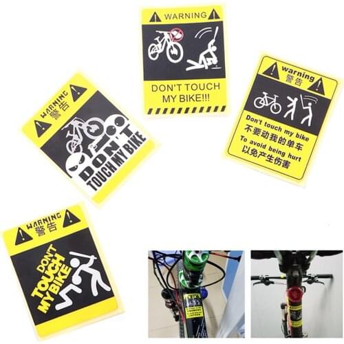 Bike and Motorcycle Stickers Don't Touch My Bike Waterproof Reflective Bumper Sticker