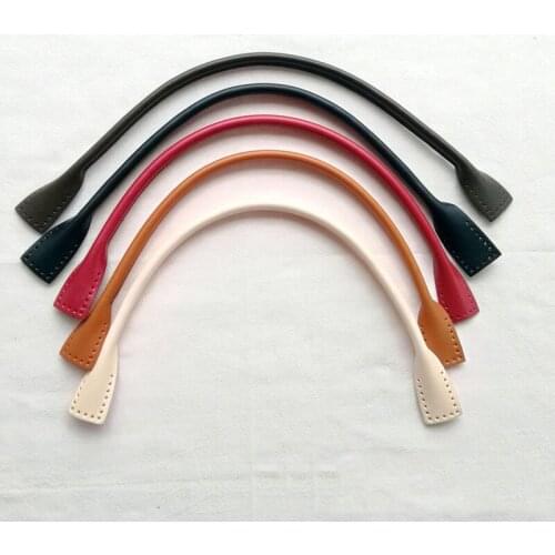 1 Pair 38.5CM Bag Handles DIY Bag Strap Buckles Canvas+Genuine Leather Bolsa Accessories Replacement Shoulder Bag Straps