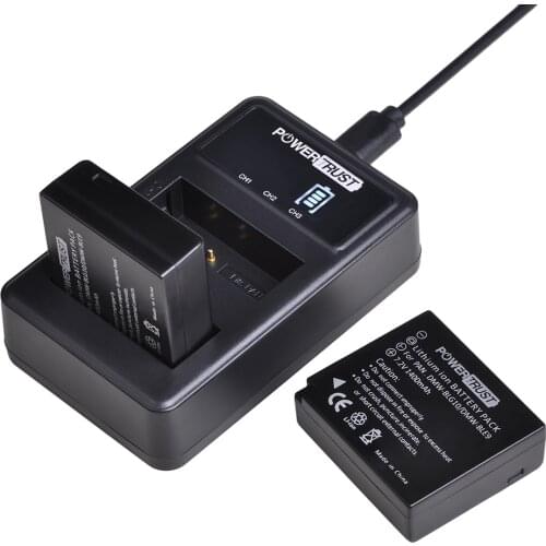 1Pc DMW-BLG10 BLG10 DMW-BLE9 BP-DC15 battery +LED Dual USB Charger for Panasonic LUMIX GF5 GF6 GX7 LX100 GX80 GX85