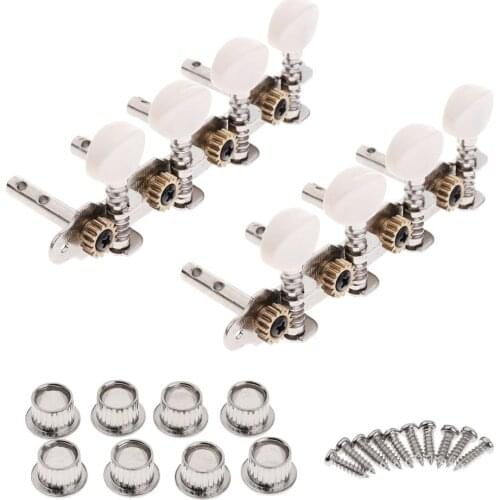 2pcs R+L Mandolin Parts Tuning Pegs Keys Tuners String Machine Heads Set