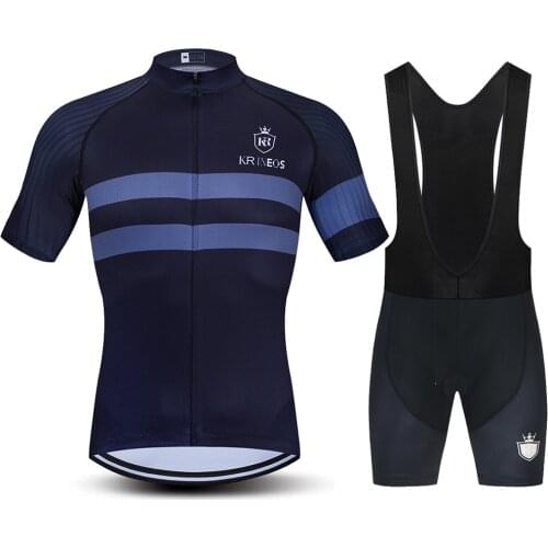 STRAVA-Professional Cycling Jersey, Men Summer Breathable Jerseys, Short Sleeve and Cycling Clothing Sets KR INEOS