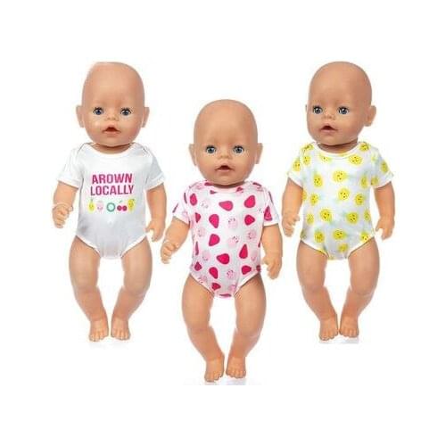 2021 New Pattern Fruit Party Khaki Fit 18Inch American 43cm Baby Doll Clothes Accessories,Girls Toys,Generation