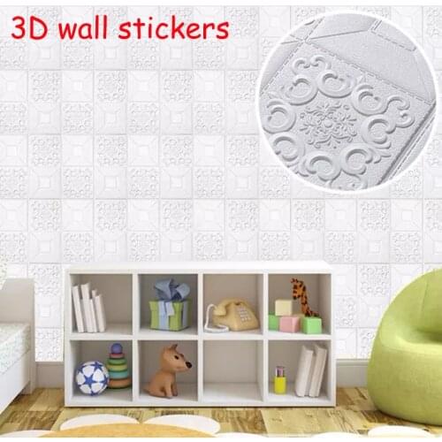 3D wall sticker panels wall stickers home decor living room wall decor Self-adhesiver Ceiling Stickers For TV Backdrop