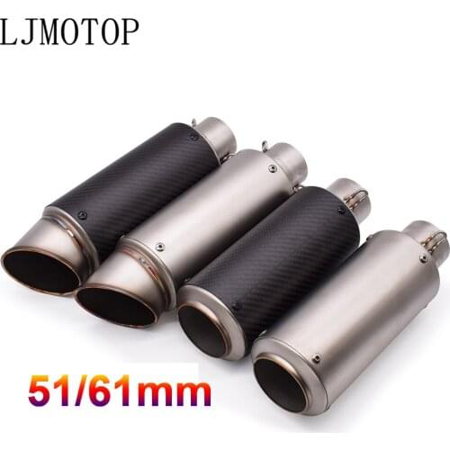 51mm 61mm motorcycle with DB killer exhaust pipe Exhaust Pipe Muffler For Suzuki 750 KATANA B-KING GSXS1000 RM85 RM125 RM250