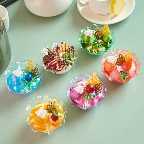 6pcs/set Children Artificial Food Dessert Decoration Wedding Props Children Pretend Play Toys