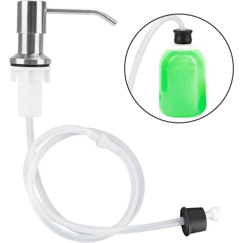 ABS for Bathroom and Kitchen Manually Pressing Built-in Fluid Pump Liquid Soap Dispenser Liquid Soap Organizer