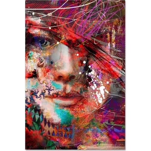 Diamond Embroidery Diamond Mosaic Woman Portrait 5d Diy Diamond Painting Abstract Photo Cross Stitch Full Square Painting Art