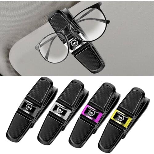 Car Sun Visor Eyeglasses Clip Sunglasses Case Shelf Holder For Opel Corsa Vectra Astra Insignia Zafira Meriva Mokka Grandland