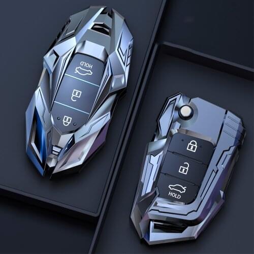 Zinc Alloy Car Key Cover Case For Hyundai Santa Fe TM 2019 I30 2018 Solaris Azera Elantra Grandeur Accent Shell Accessories