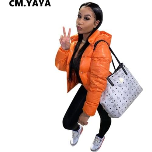 CM.YAYA Women's Parkas With A Hood