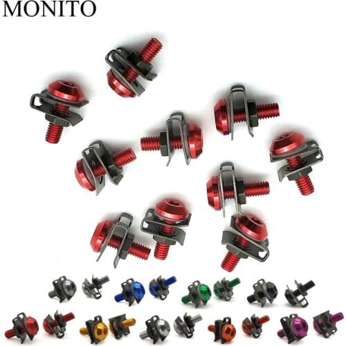 CNC Motorcycle Fairing Screws Custom Moto Body Spring Bolts For Honda VFR800 VFR750 VTR1000 CBR 125R 300R 500R RC51 Accessory