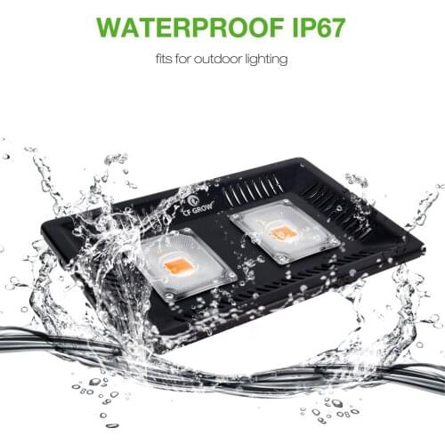 COB LED Grow Light Full Spectrum 100W 200W Waterproof IP67 for Vegetable Flower Indoor Hydroponic Greenhouse Plant Lighting Lamp