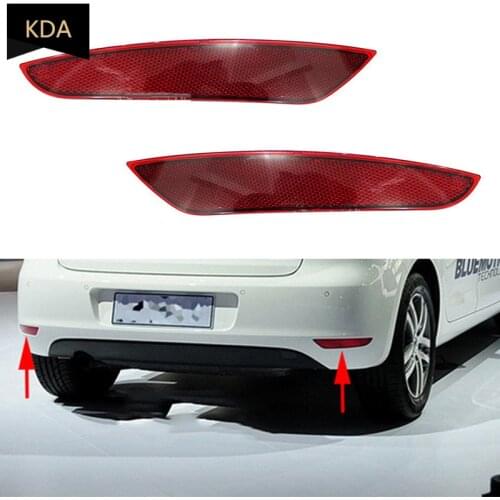 Rear Tail Bumper Corner Reflector Decorative False Light Lamp For VW Golf 6 MK6 2009 2010 2011 2012 2013 5K0945105A 5K0945106A