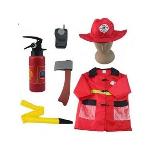 Kids halloween costume Fireman Sam Kids Halloween Cosplay Costume for Fancy Dress girl boy halloween party cosplay
