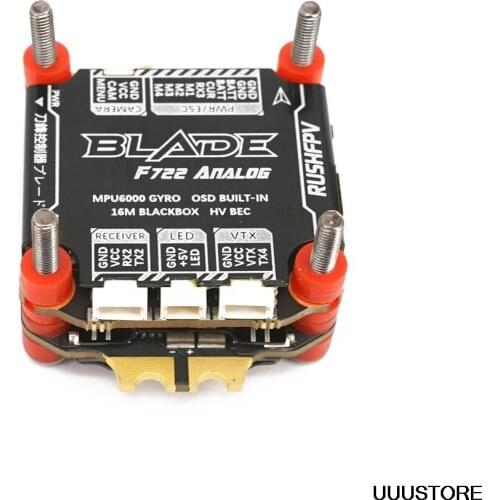 30.5mm RUSHFPV RUSH BLADE F722 Stack 50A 3-6S BLHeli_32 4in1 Brushless ESC for Analog FPV Racing Freestyle 4S 6S RC Drone toys