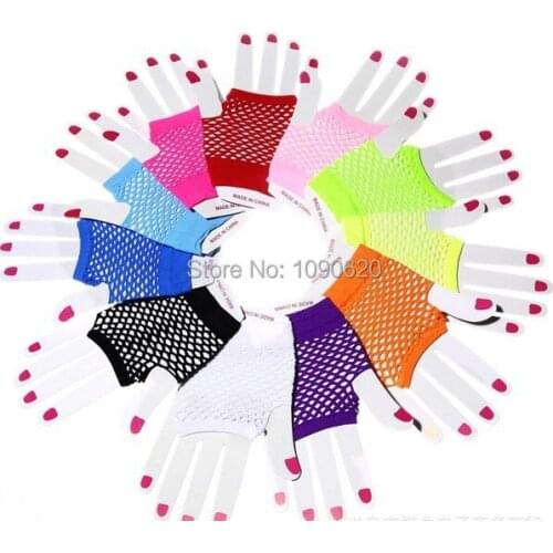 2017 hot selling Mesh glove Performance rock street dance glove sexy glove Women Fingerless Gloves Sexy Party Lace Mittens