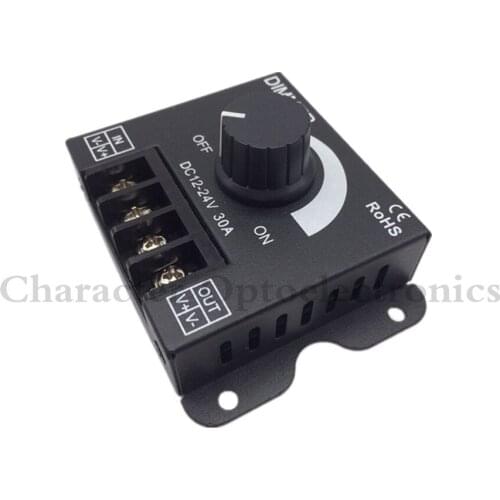 3PCS DC 12V 24V 30A Balck LED Dimmer Switch Brightness Controller for single color 5050 3528 5630 led lamp strip light