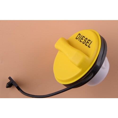 LR053666 Plastic Yellow Diesel Fuel Filler Cover Cap Lid Fit For Land Rover Discovery LR 3 4 5