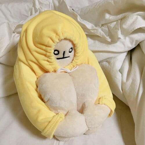 18/36/65cm WOONGJANG Dolls Yellow Banana Man Plush Toys Korea Popular Appease Dolls Birthday Gifts for Children Baby
