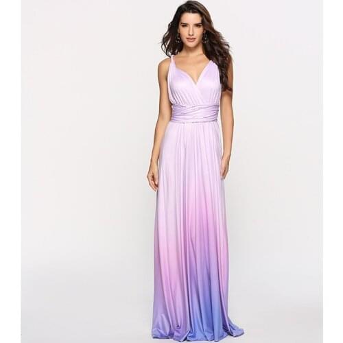 Summer Sexy Women Maxi Dress Bandage Dress Long Dress Multiway Bridesmaids Convertible Wrap Party Dresses Robe Longue Femme