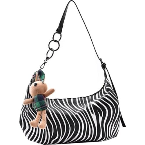 Fashion Womens Bags 2021 New Chain Shoulder Bag Large Capacity Zebra Pattern Messenger Bag Ladies Handbags Kabelka Bolsa