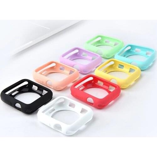 Soft silicone case for Apple Watch Band series 5 40MM 44MM iWatch bracelet series 1 2 3 4 protection 42mm 38mm strap accessories