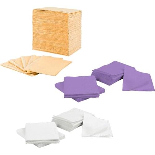 Set of 125 Disposable Bib 3-Ply Patient Bibs Waterproof Clean Pad Leak-proof Disposable Appliances Oral Clean Pad Bib