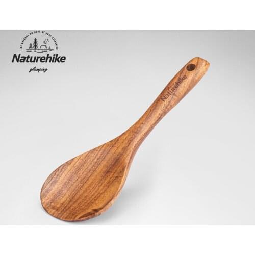 Naturehike Non-stick Wooden Spatula Wood Shovel Kitchen Tool Cookware Rice Spoon Camping Soup Spoon Picnic Tableware Multi-Use